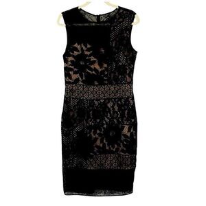 NWT Tadashi Shoji Dress Lace Black Size 10